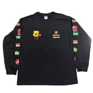 Supreme SpongeBob Castelli Racing Tee Black SS25 Large